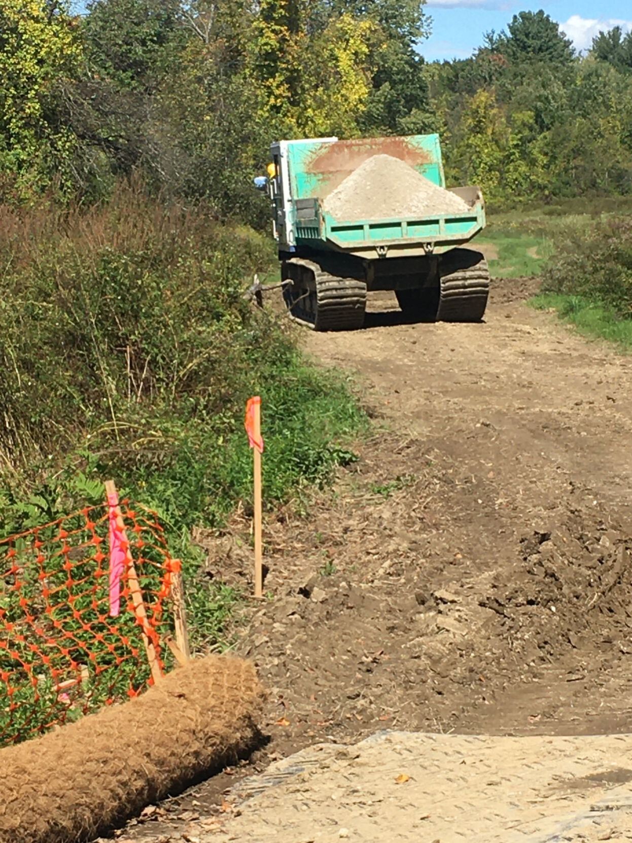 Work on Brick Kiln Historic Trail in Hooksett